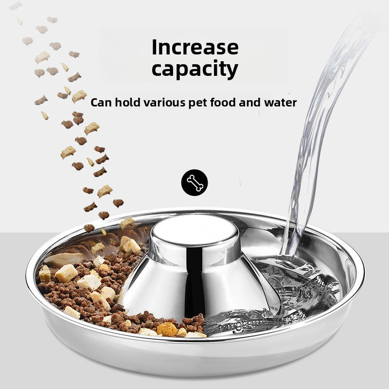 Stainless Steel Pet Slow Feeder Bowl
